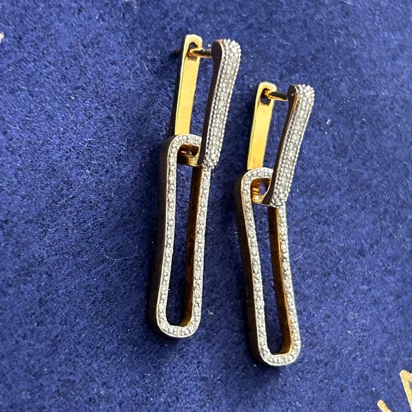 Monica Vinader Alta Capture Diamond Earrings - Picture 4 of 6